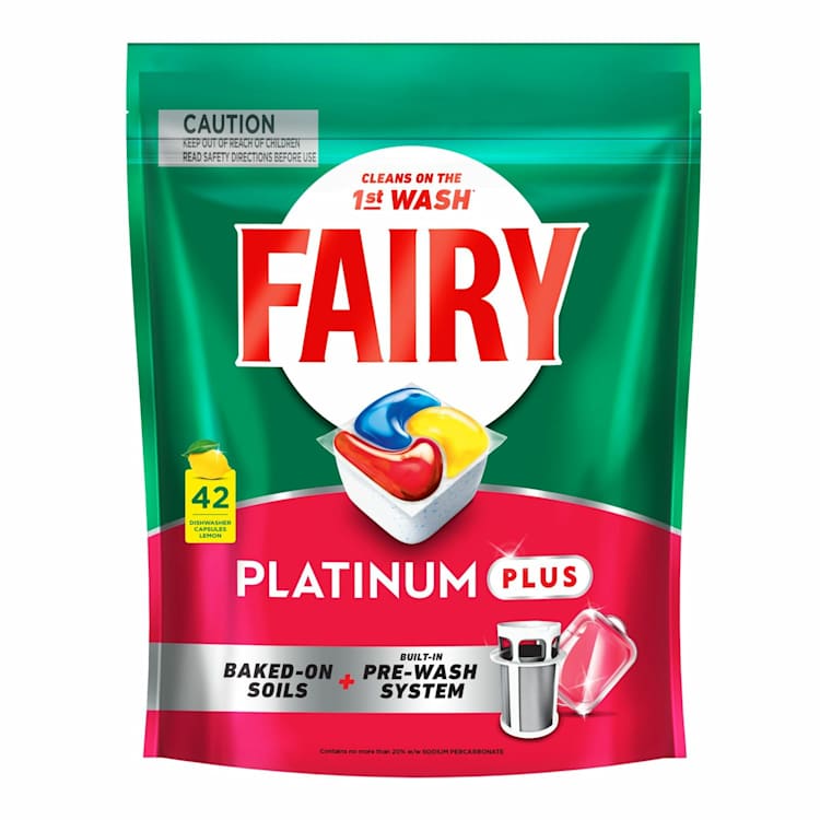 Fairy Platinum Plus Expert All In One Lemon Dishwashing Tablets