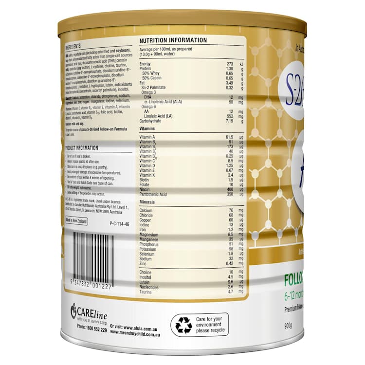 Alula S-26 Gold Stage 2 Follow-On Formula 6-12 Months