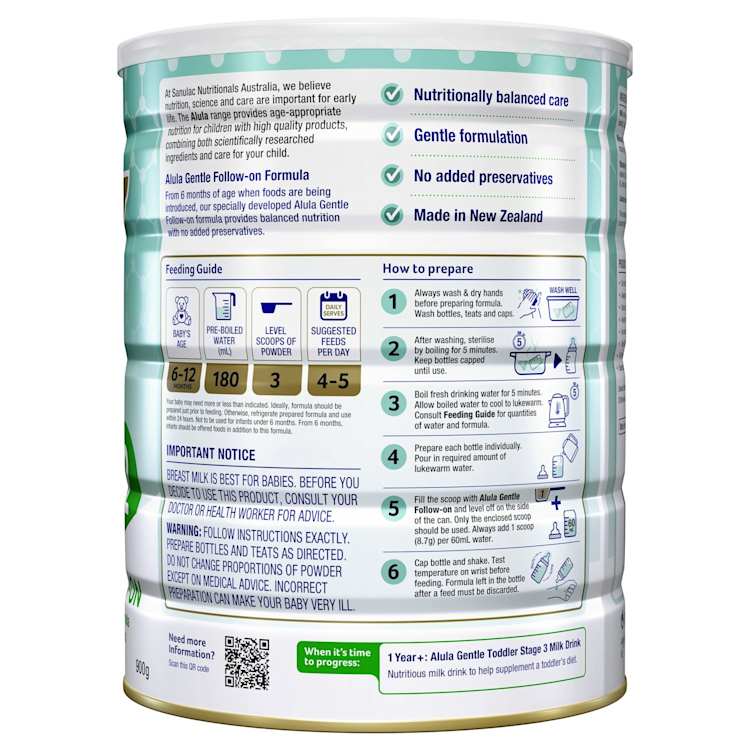 Alula S-26 Original Stage 2 Follow-On Formula 6-12 Months