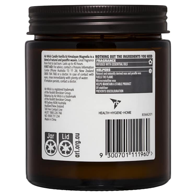 Botanica By Air Wick Candle Vanilla & Himalayan Magnolia