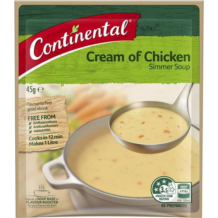 Continental Simmer Soup Cream Of Chicken