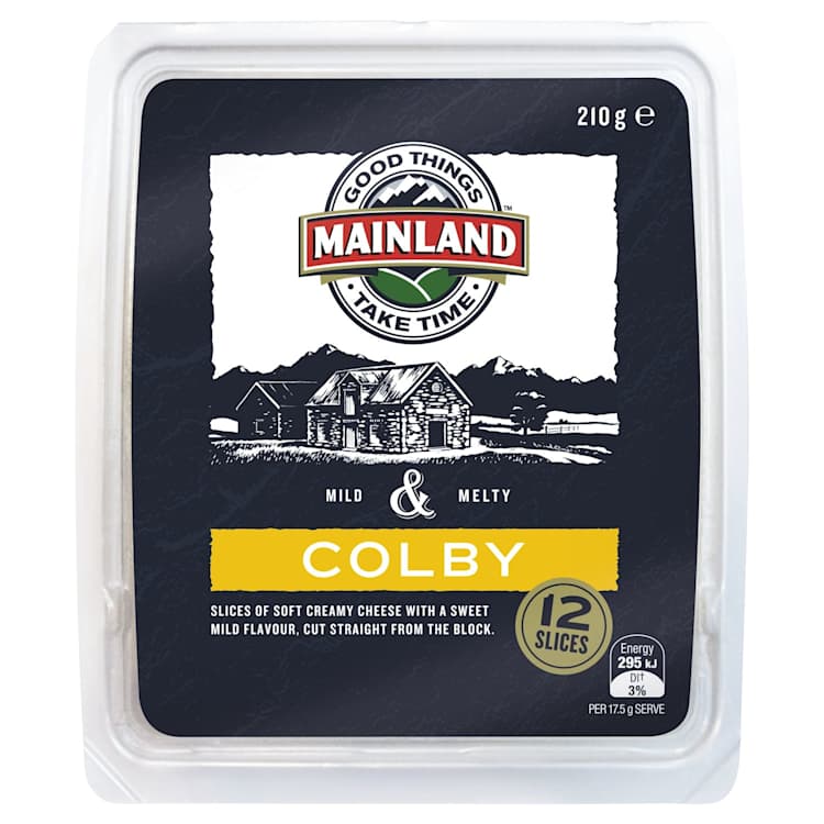 Mainland Colby Cheese Slices