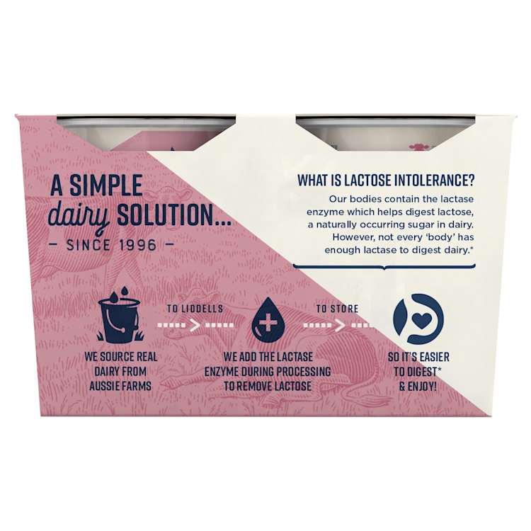 Liddells Yoghurt Lactose Free Strawberry