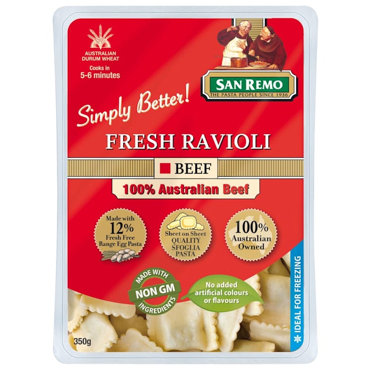 San Remo Fresh Ravioli Beef