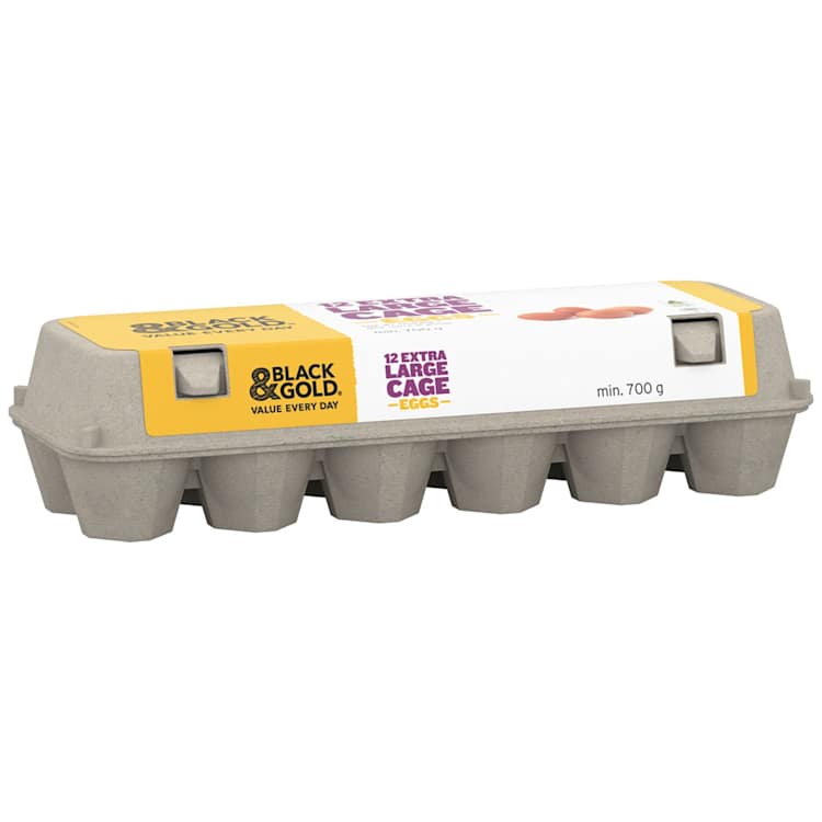 Black & Gold X-Large Caged Eggs