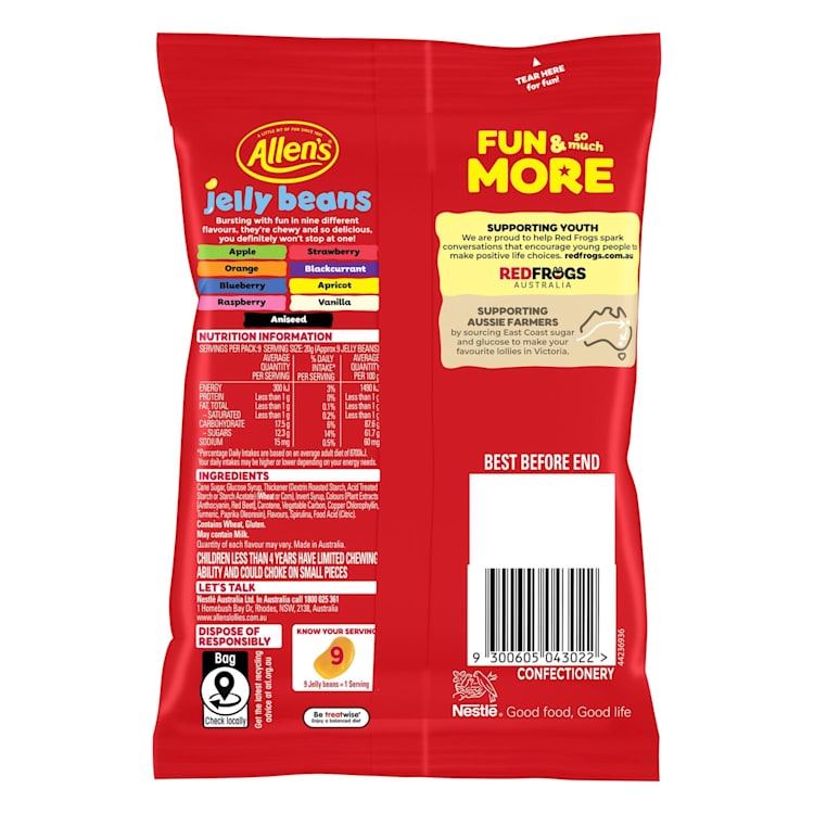 Allen's Jelly Beans Lollies Bag