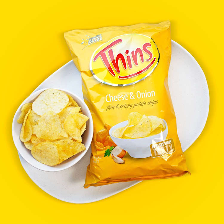 Thins Chips Cheese & Onion