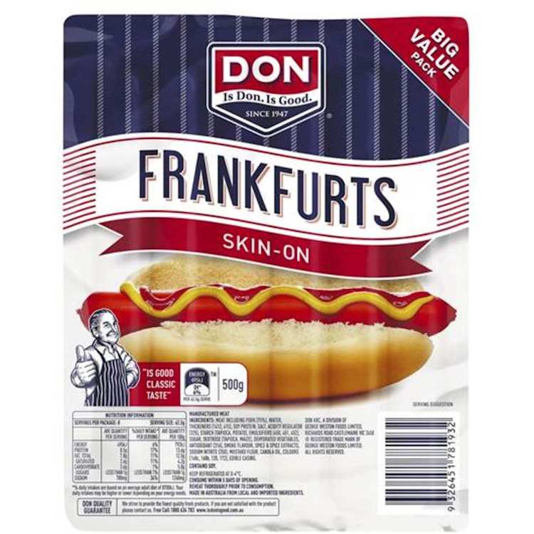 DON Skin On Franks