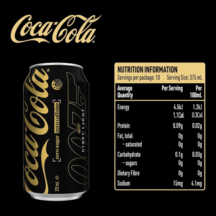 Coca-Cola Zero Sugar Caffeine Free Soft Drink Multipack can