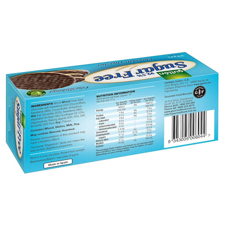 Gullón Sugar Free Digestives Chocolate