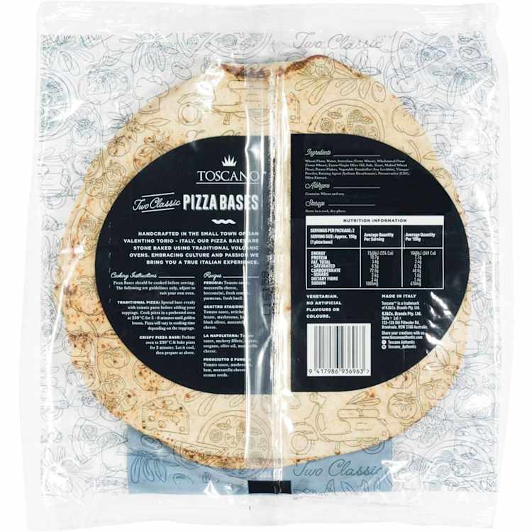 Toscano Toscano Pizza Base Twin Pack