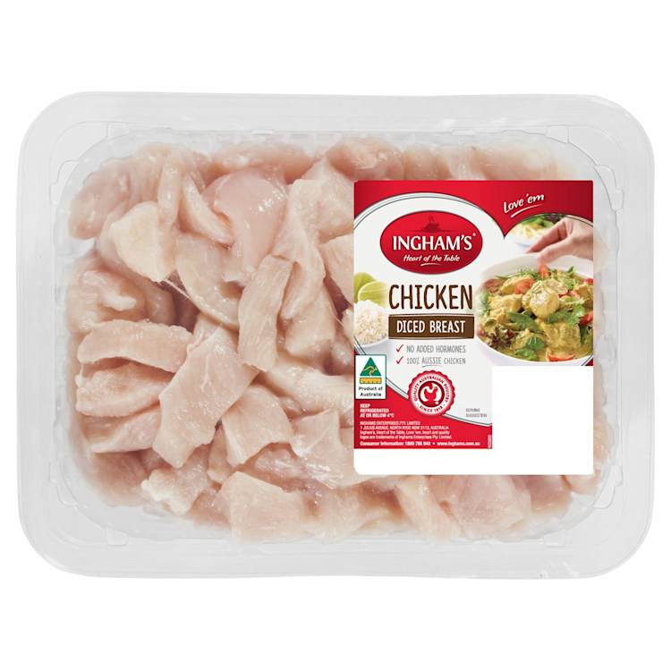 INGHAM'S Fresh Diced Chicken Breast