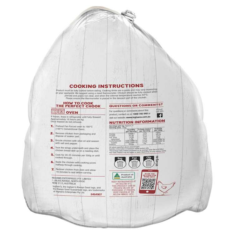 INGHAM'S Fresh Whole Chicken