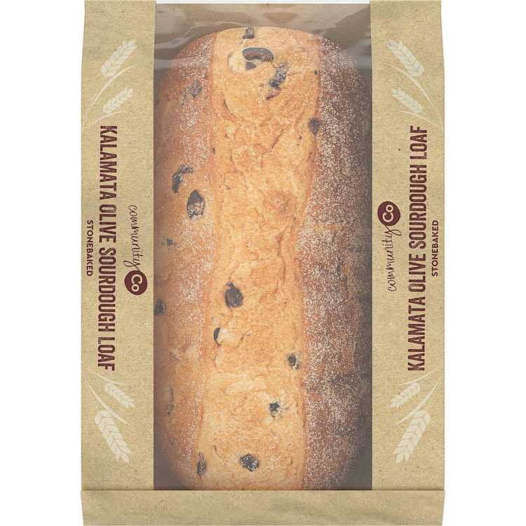 Community Co Kalamata Olives Sourdough Loaf