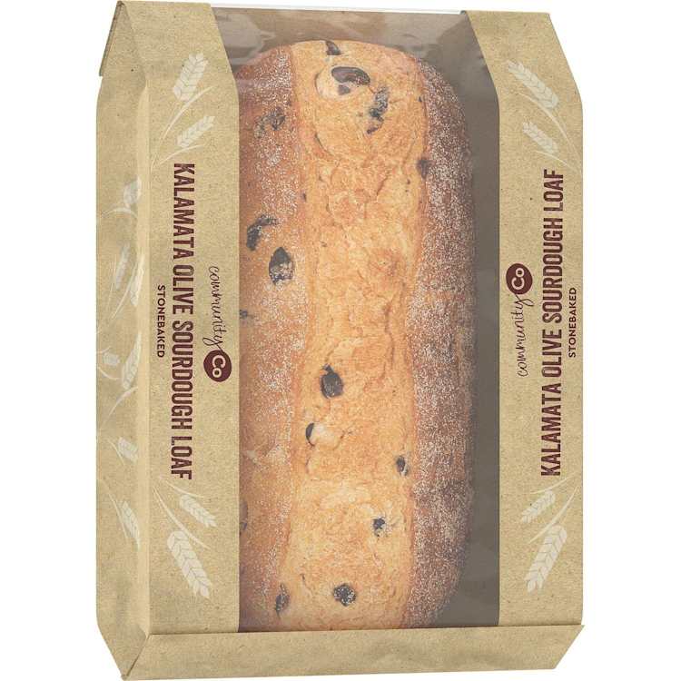 Community Co Kalamata Olives Sourdough Loaf