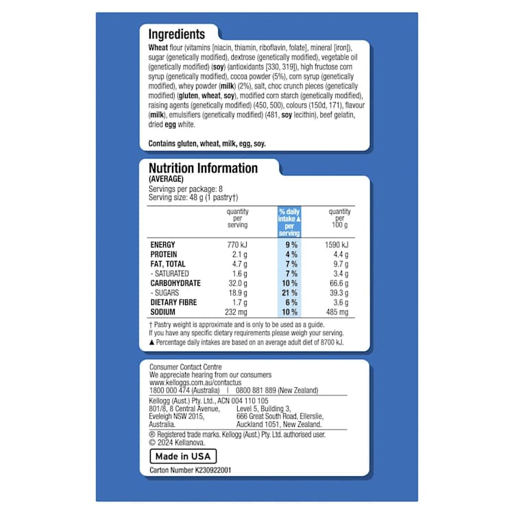 Kellogg's Cookies & Cream Pop Tarts