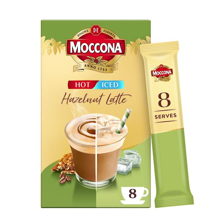 Moccona Hot/Iced Hazelnut Latte