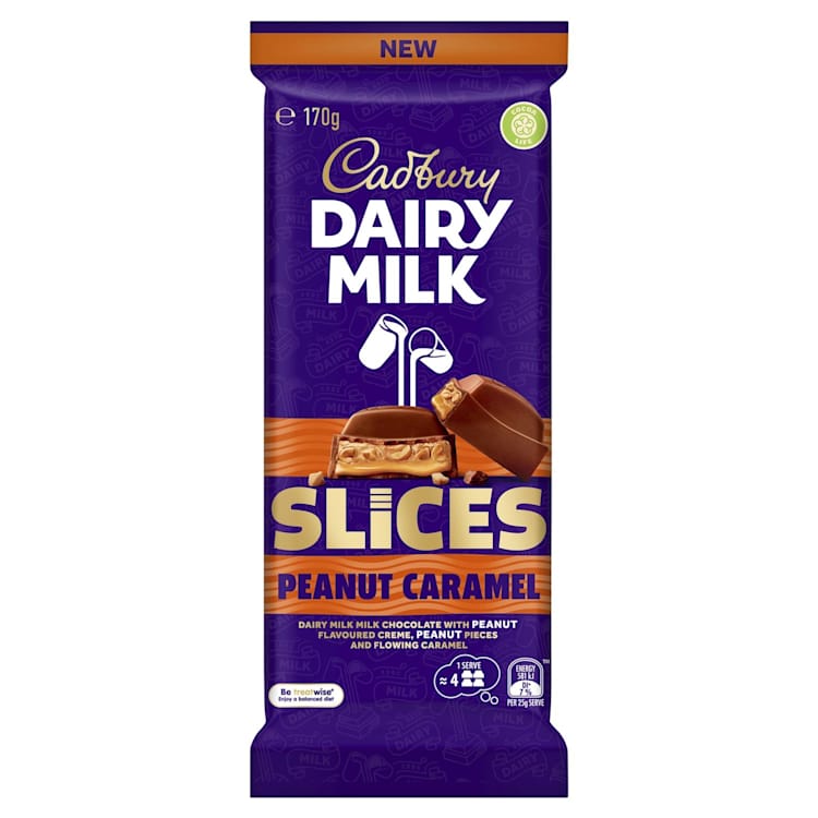 Cadbury Peanut Caramel Slice