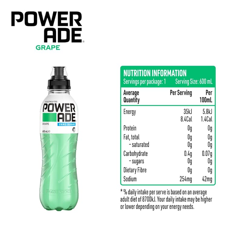 Powerade Zero Sugar Grape