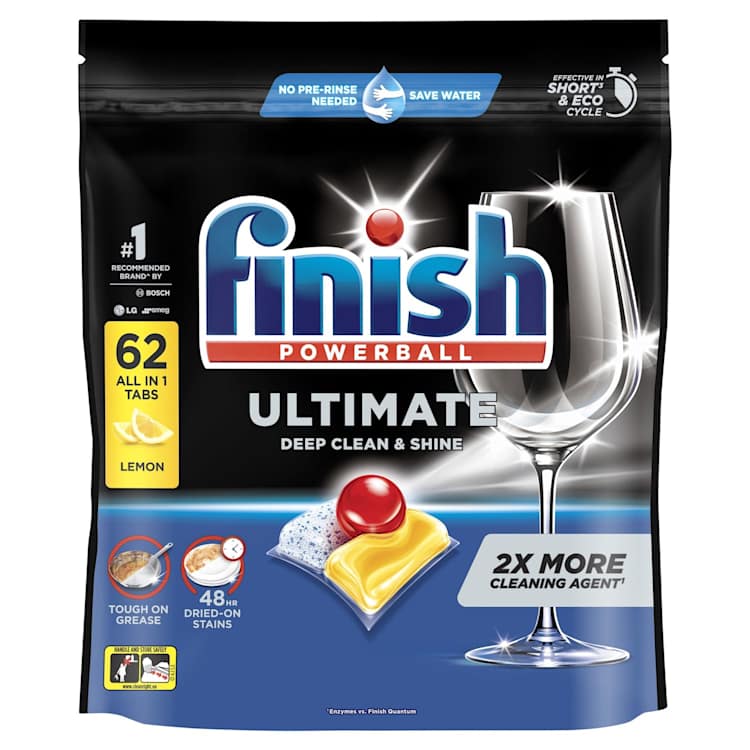 Finish Ultimate Auto Dishwash Tablets Lemon