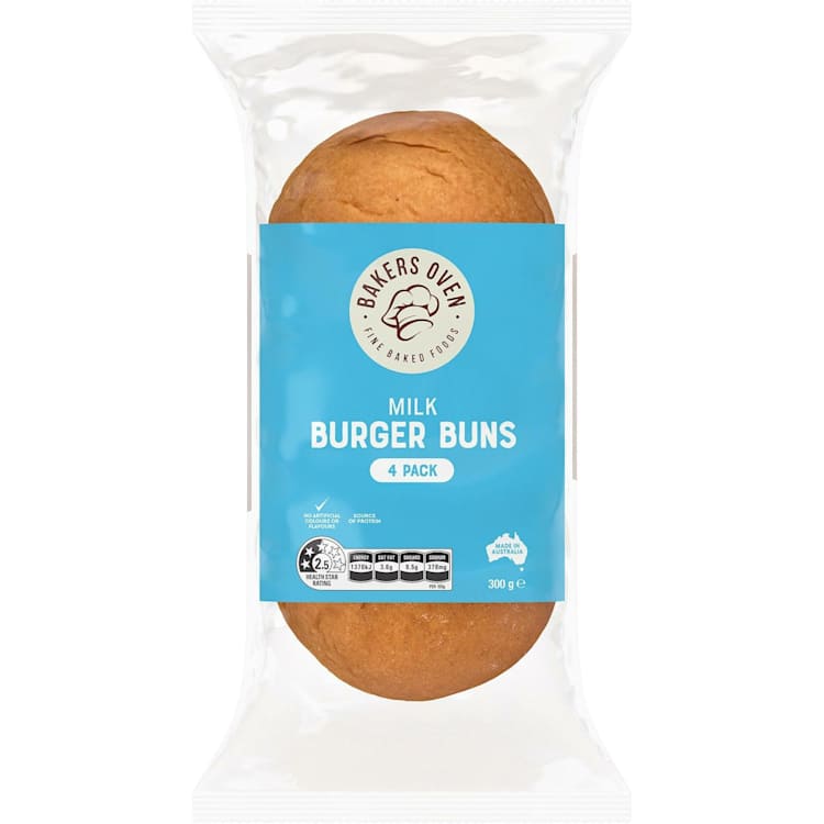 Baker's Oven Milk Burger Buns
