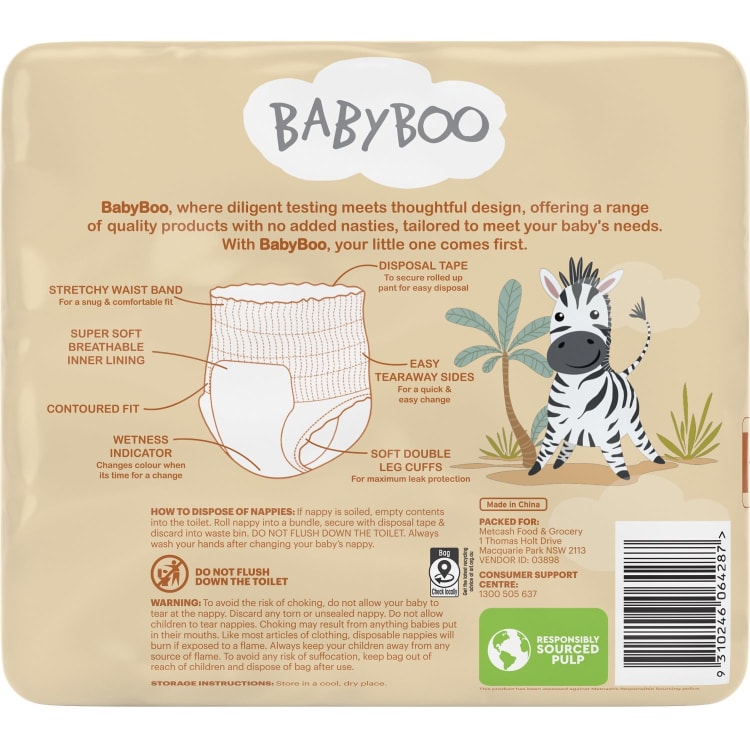 BabyBoo Nappy Pants Size 5