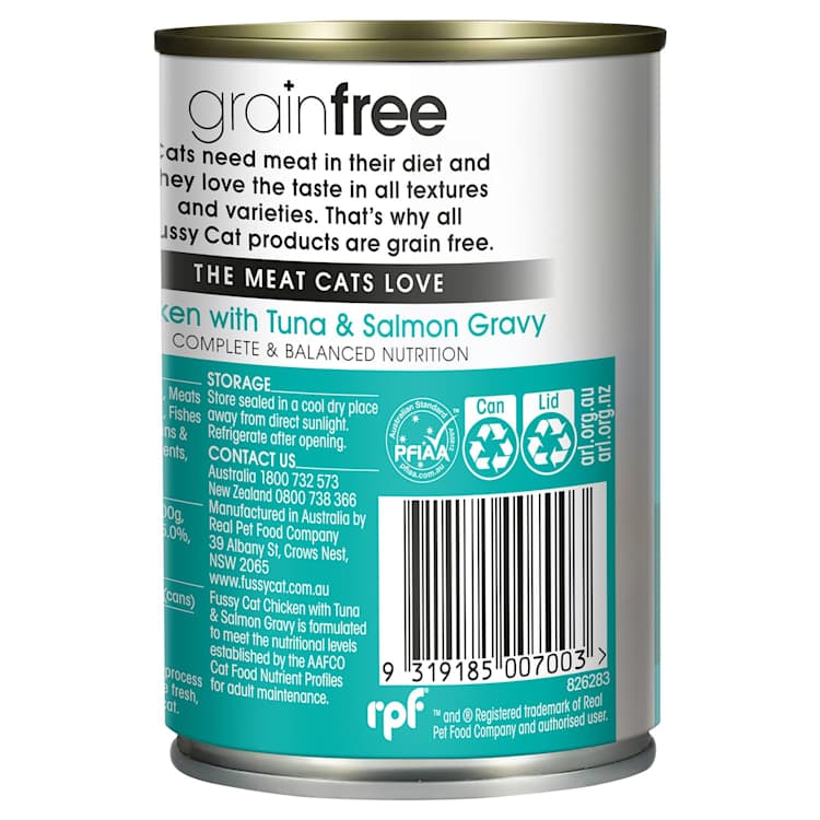 Fussy Cat Grain Free Chicken With Tuna & Salmon Gravy Wet Cat Food