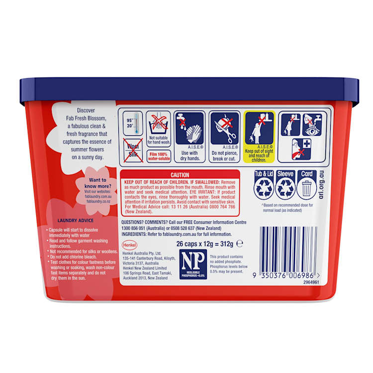 Fab Fresh Blossom Laundry Triple Capsules