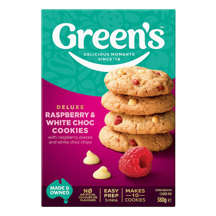 Green's Cookie Mix Raspberry White Choc
