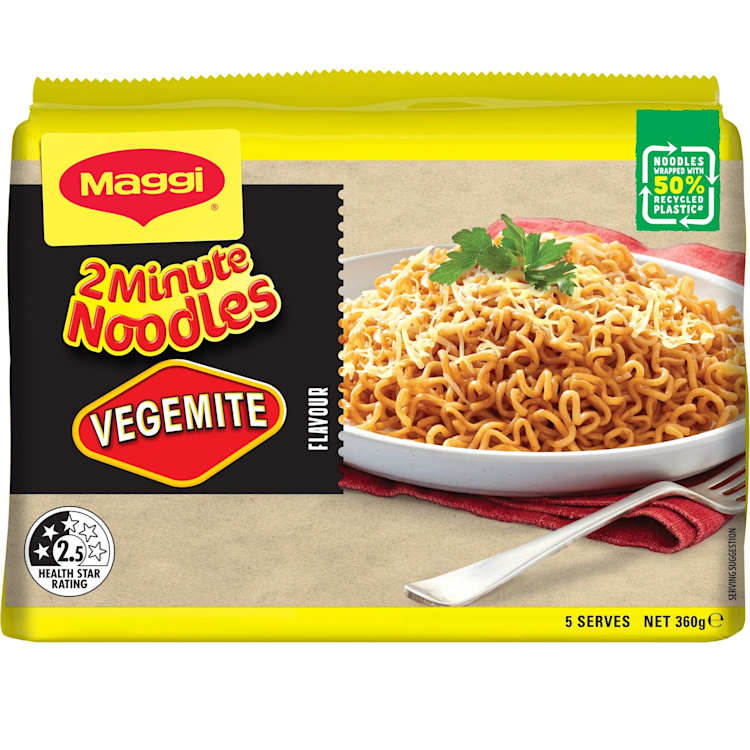 Maggi Noodles 2 Minute Vegemite