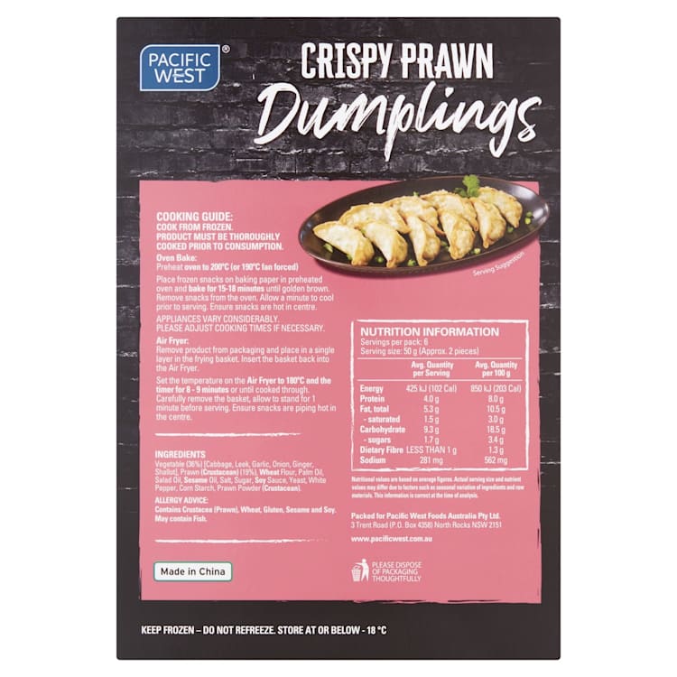 Pacific West Prawn Dumplings