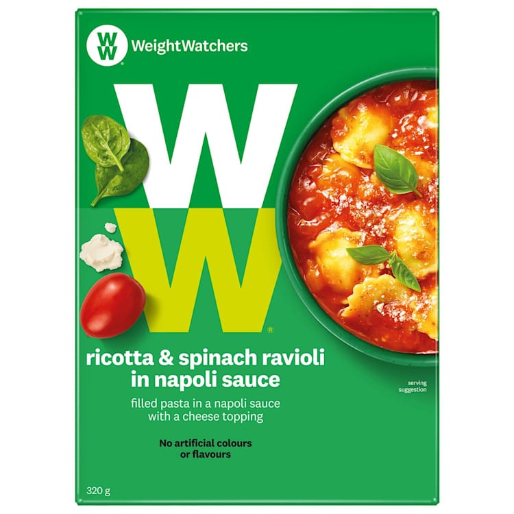 Weight Watchers Spinach Ricotta Ravioli with Napoli Sauce
