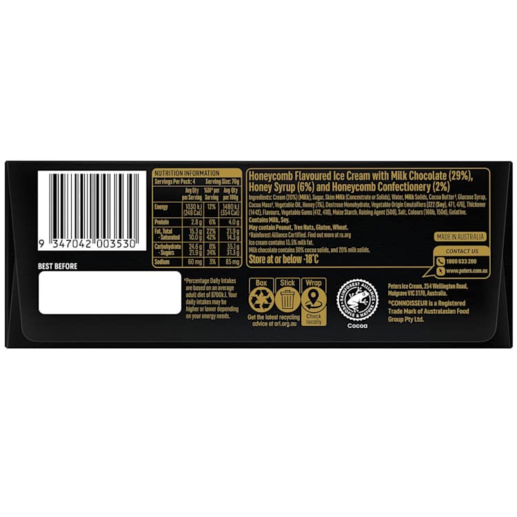 Connoisseur Honeycomb & Australian Honey Ice Cream
