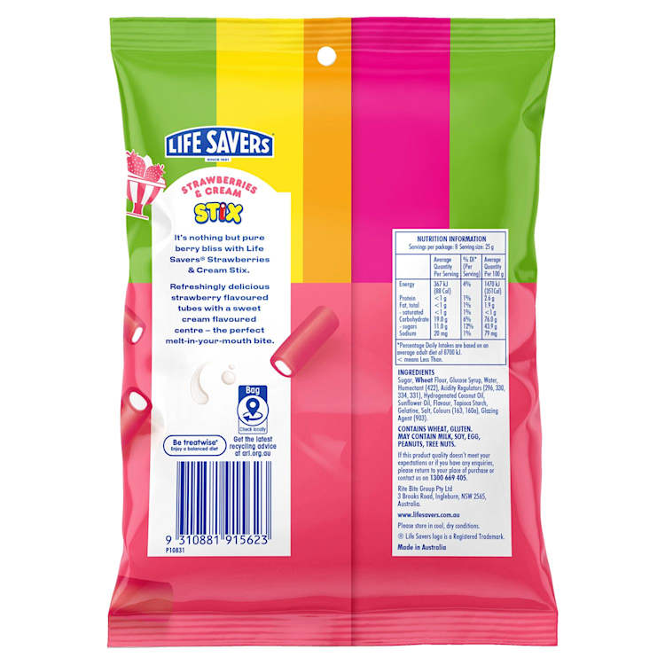 Life Savers Strawberries & Cream Stix