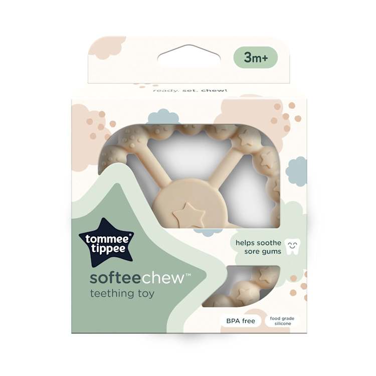 Tommee Tippee Softeechew Baby Teether BPA Free 3+ Months