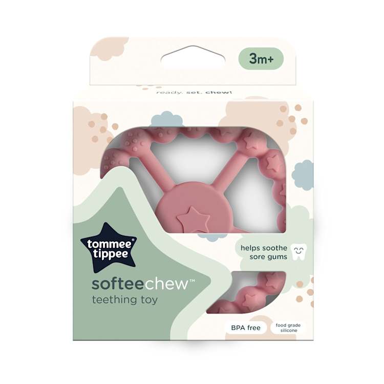 Tommee Tippee Softeechew Baby Teether BPA Free 3+ Months