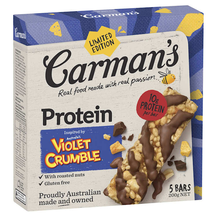Carman's Protein Bars Violet Crumble