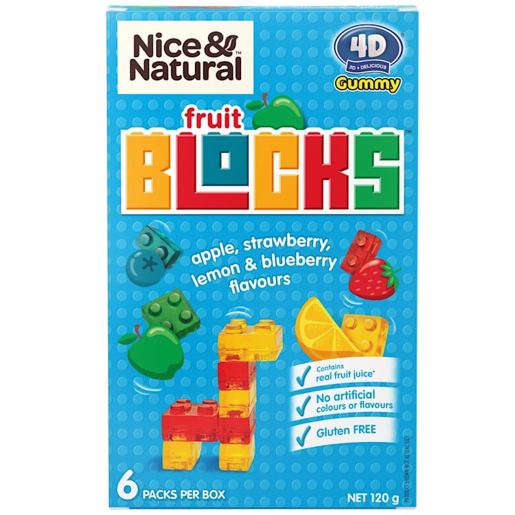 Nice & Natural Fruit Snacks 4D Blocks