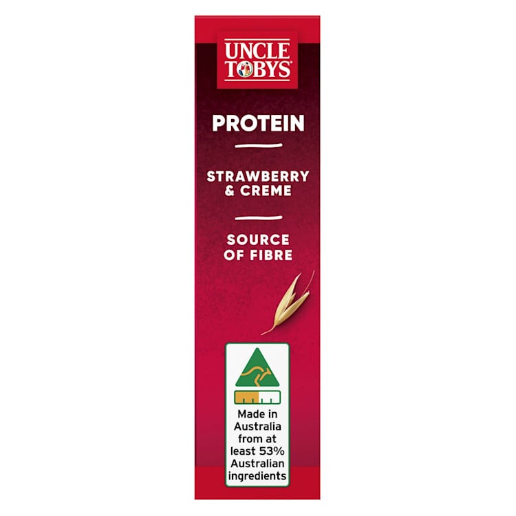 Uncle Tobys Cereal Bar Protein Bar Strawberry & Crème
