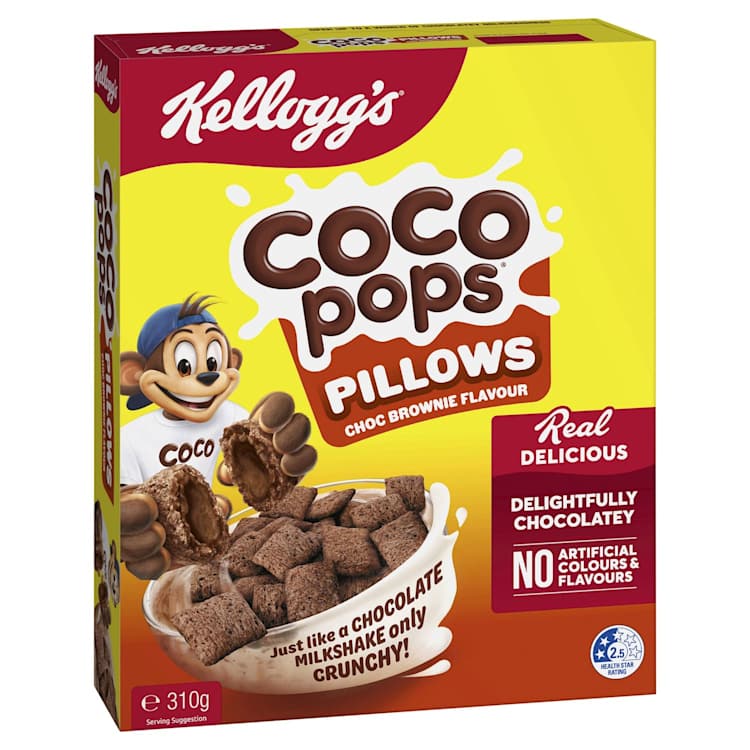 Kellogg's Coco Pops Pillows Choc Brownie Flavour