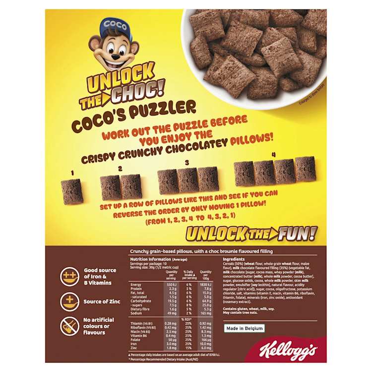 Kellogg's Coco Pops Pillows Choc Brownie Flavour