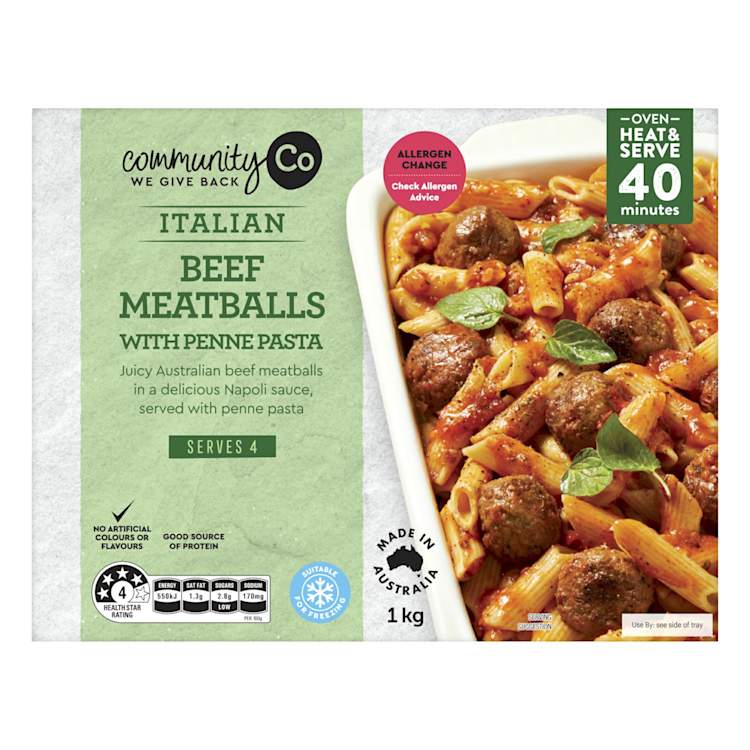 Community Co Beef Meatball Penne