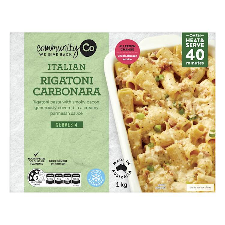 Community Co Rigatoni Carbonara