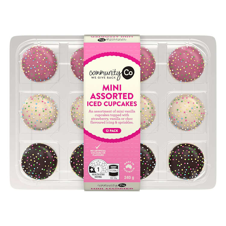 Community Co Assorted Mini Iced Cupcakes