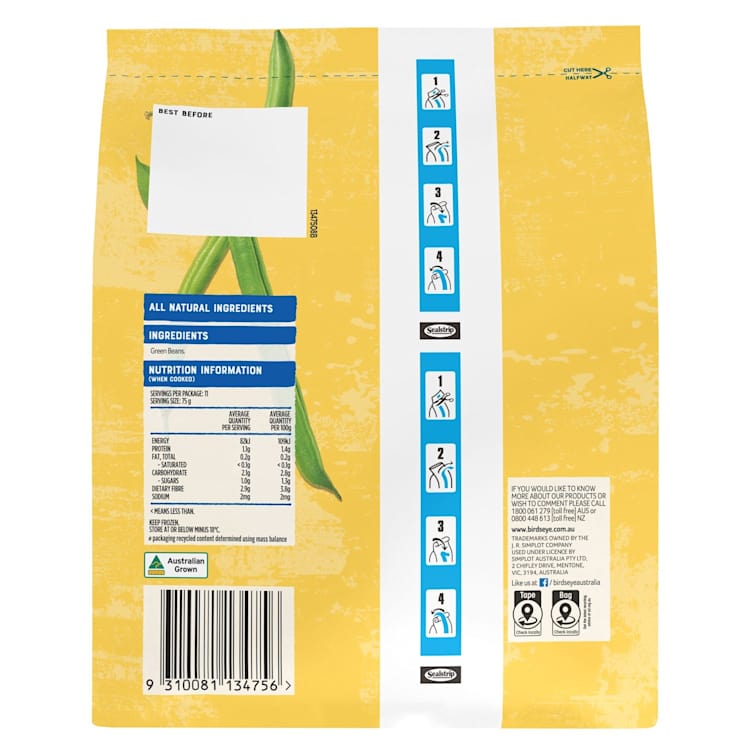 Birds Eye Sliced Green Beans