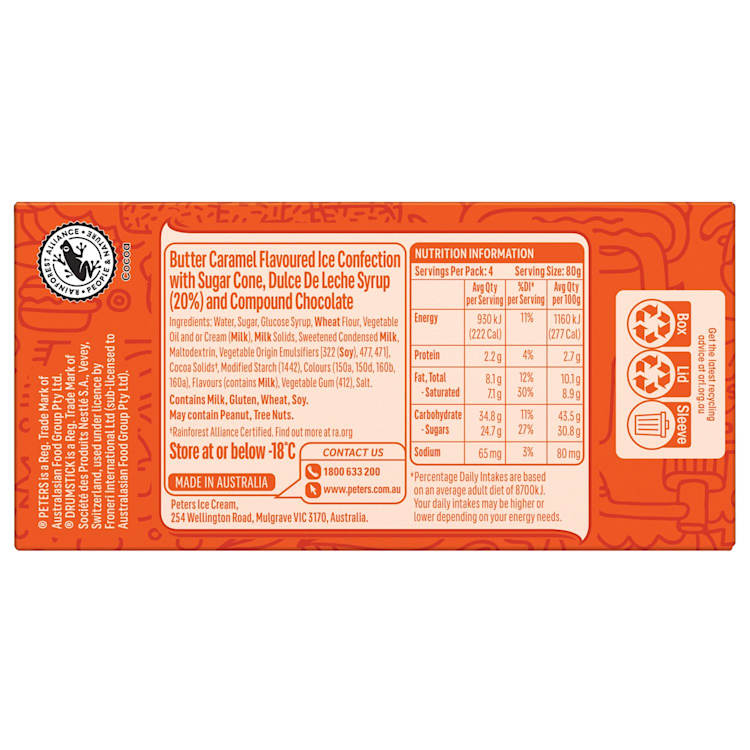 Peters Drumstick Saucy Dulce De Leche