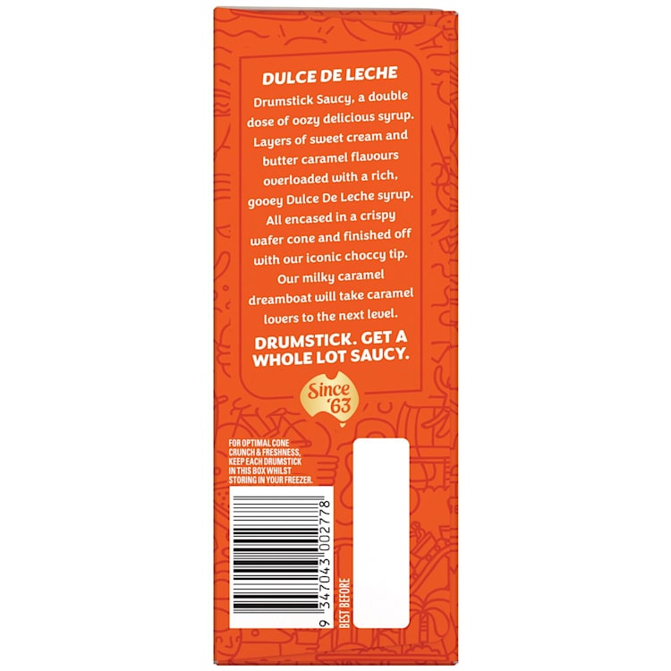 Peters Drumstick Saucy Dulce De Leche