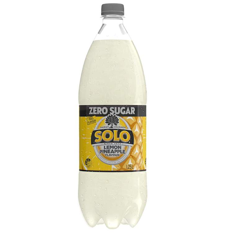 Solo Zero Sugar Lemon & Pineapple Soft Drink