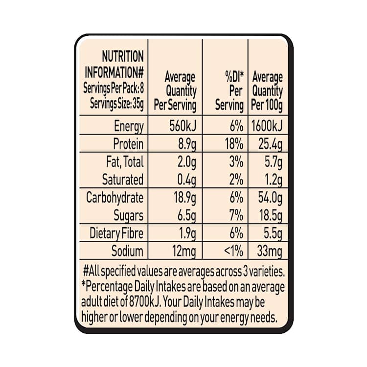 Uncle Tobys Oats Quick Sachets Breakfast Cereal Protein Variety 