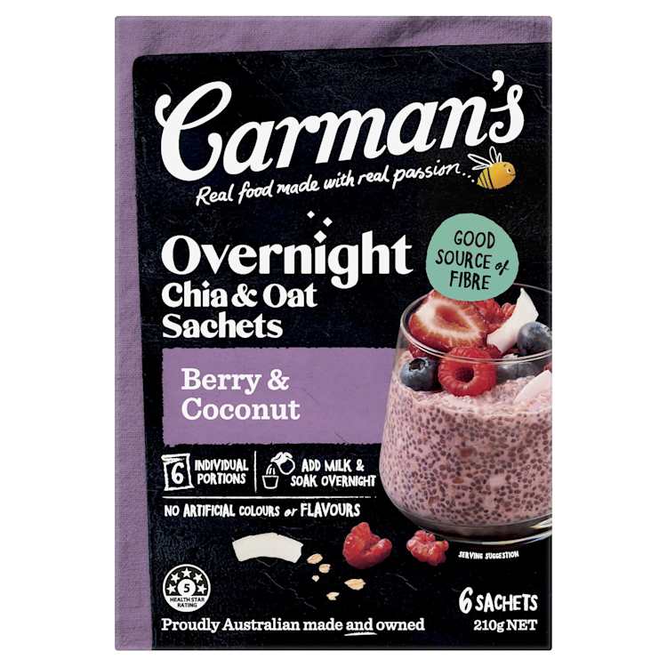 Carman's Chia Bowls Cereal Berry & Coconut